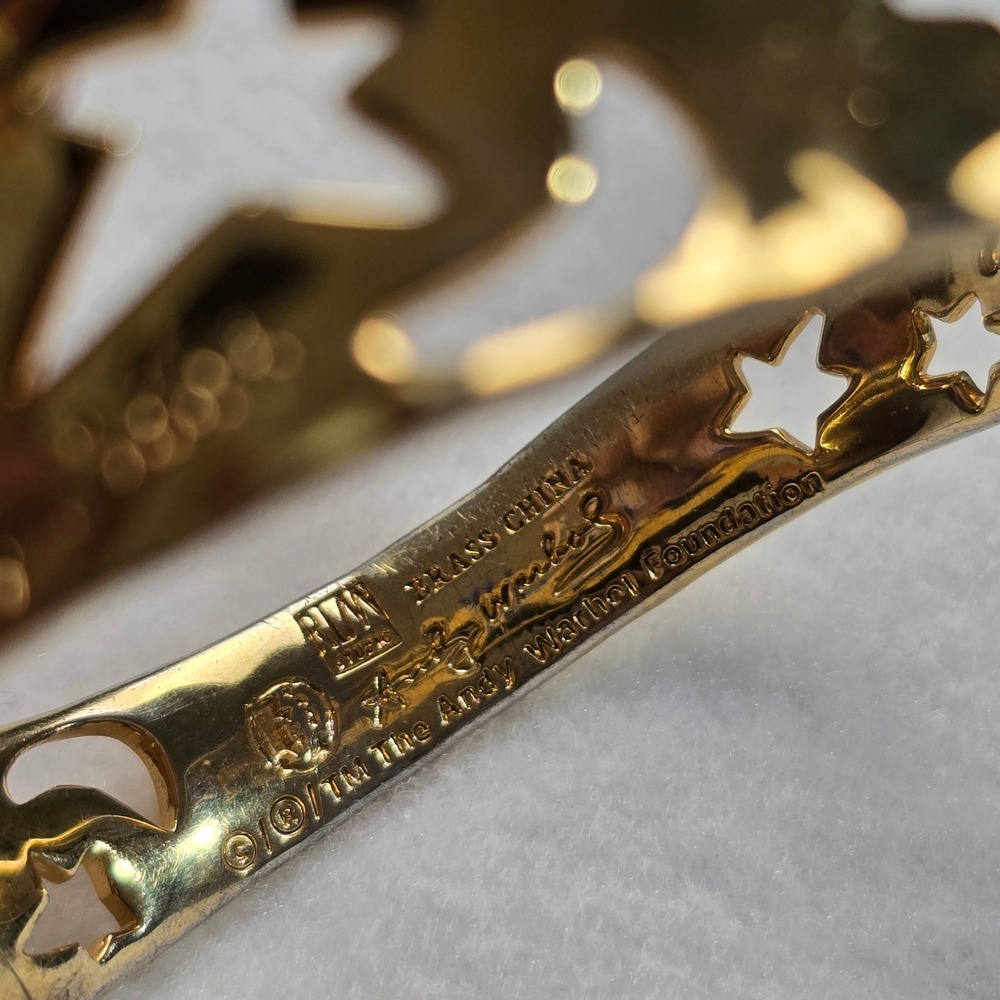 Andy Warhol RLM Bracelet So Many Stars Robert Lee Morris Gold Tone Celestial - Picture 7 of 16